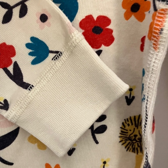 ❤️ 2/$20 Hanna Andersson 100% Organic Cotton PJ set, Size 10 floral woodland - Picture 13 of 15